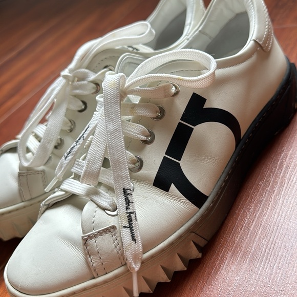 Salvatore Feraggamo Leather Sneakers - Picture 6 of 8